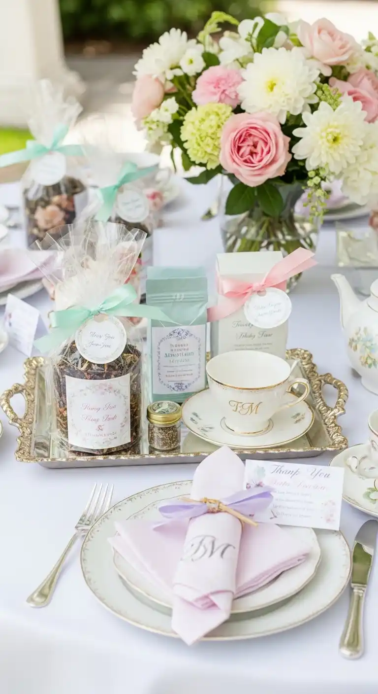 Bridal Shower Tea Party Looks That Delight 9 5. Personalized Tea Party Favors for Each Attendee