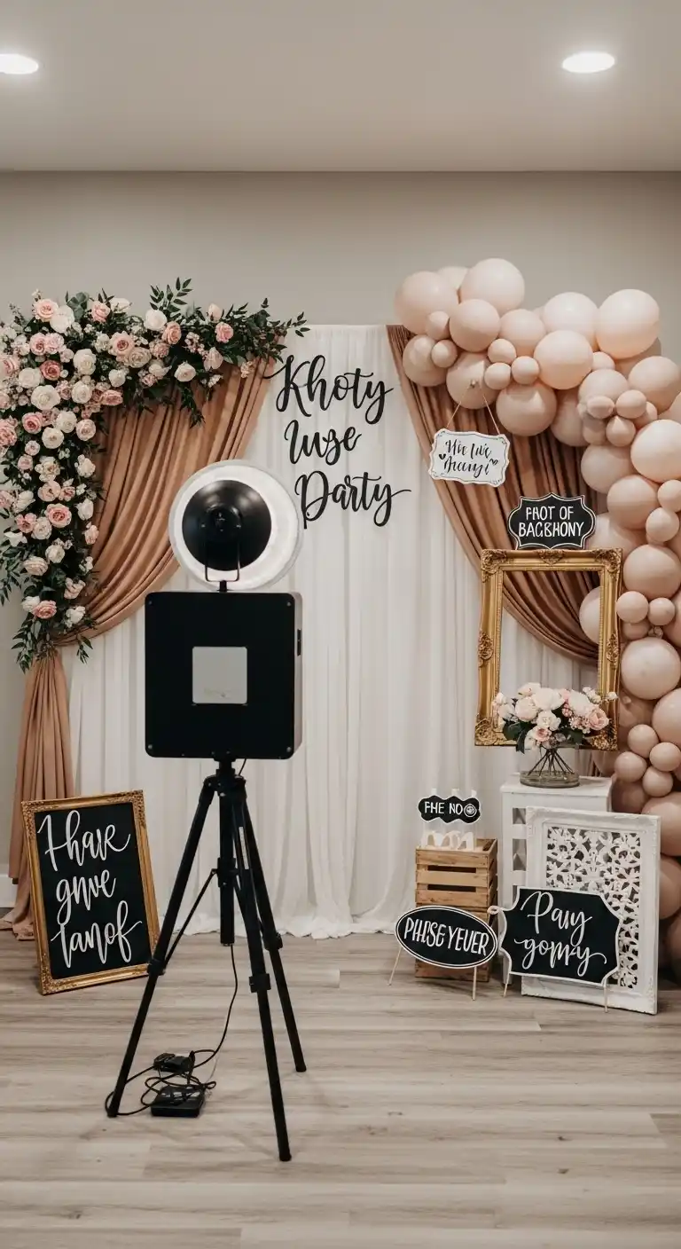 Engagement Party Decorations: 19 Chic Ideas 9 5. Photo Booth Backdrops