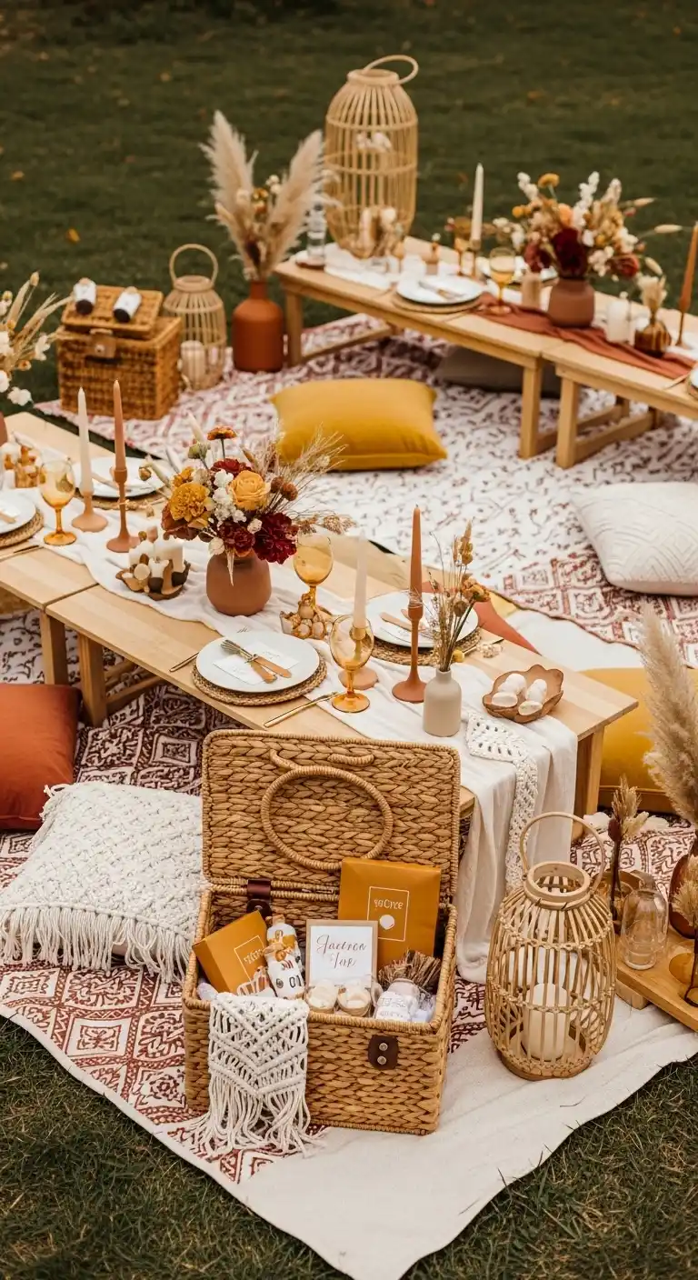 Bridal Shower 70s Theme: 17 Stylish Ideas 10 6. Bohemian Dream Picnic