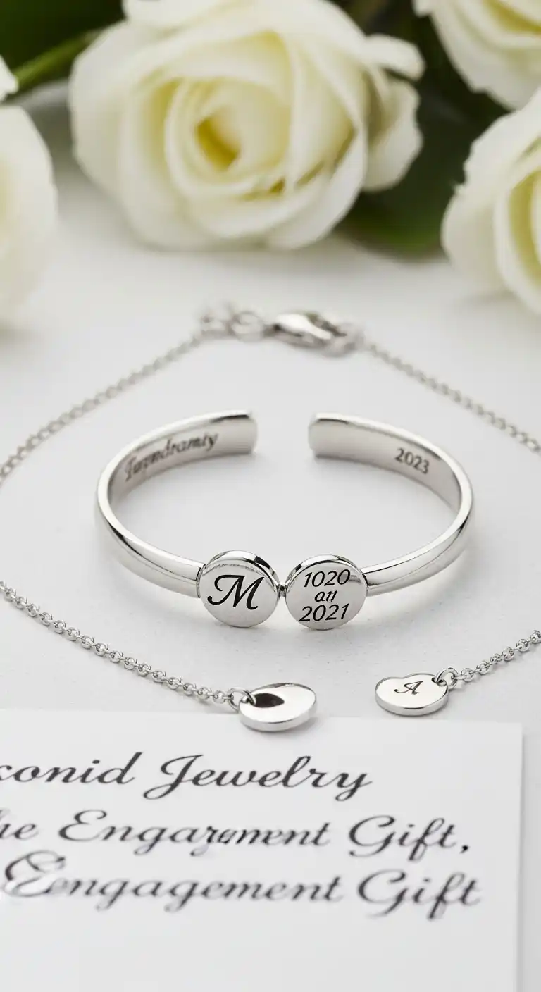 19 Unique Engagement Party Gifts to Impress 10 6. Customized Jewelry with Engraving