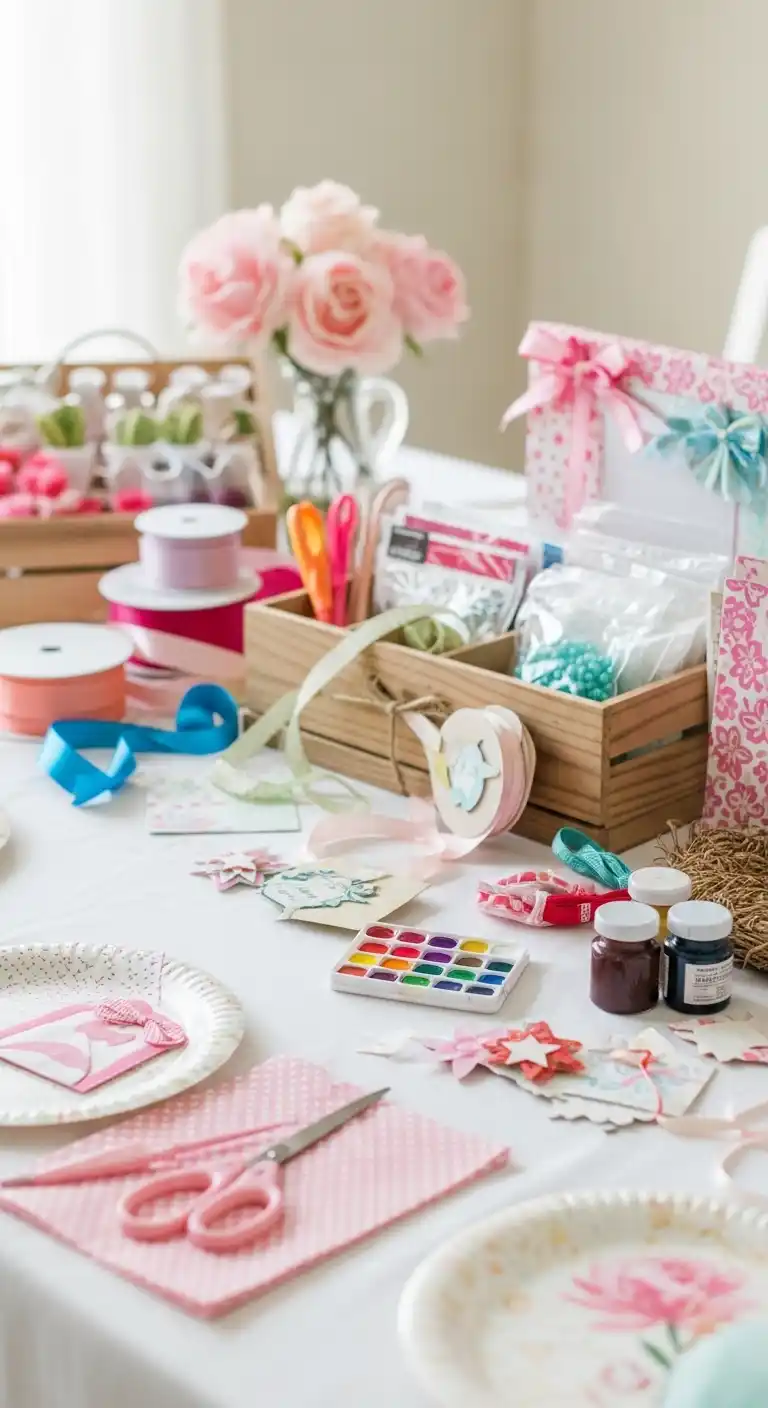 17 Lovely Bridal Shower at Home Ideas 10 6. DIY Craft Party at Home