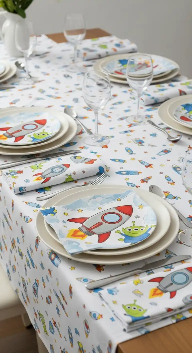 Birthday Party Table Decorations: 19 Fun Ideas 10 6. Fun Themed Plates and Napkins