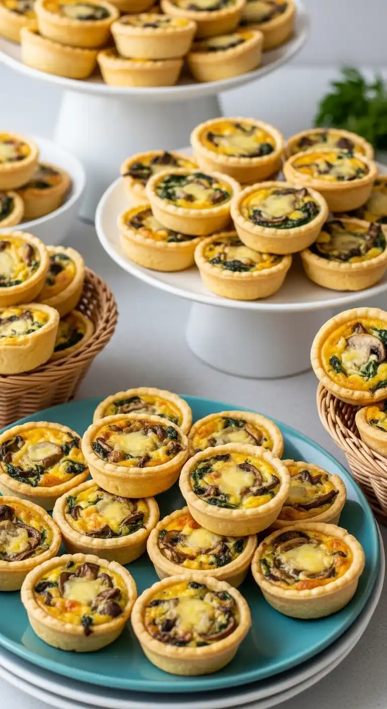 Easy Engagement Party Snacks That Steal the Show 10 6. Mini Quiches