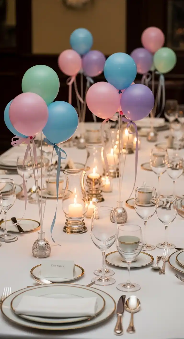 21 Stunning Birthday Party Balloon Decorations on a Budget 11 7. Balloon Centerpieces
