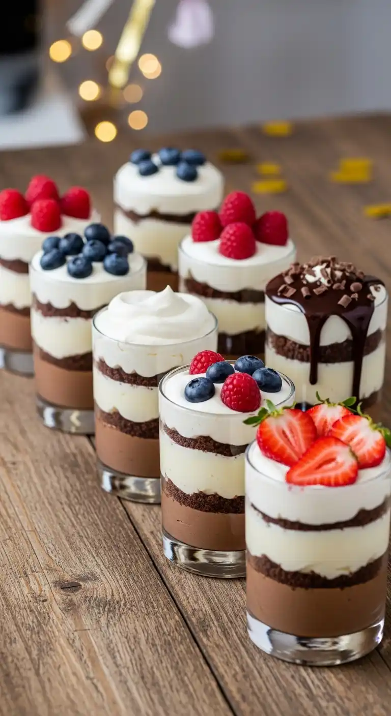 21 Delicious Birthday Party Desserts to Try 11 7. Birthday Dessert Cups