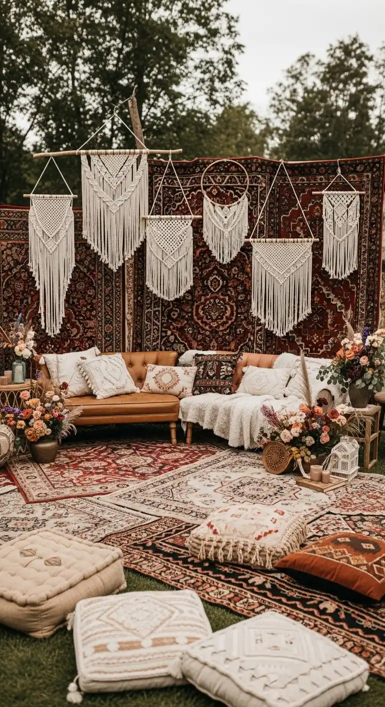 19 Charming Bridal Shower Vintage Theme 11 7. Bohemian Vintage Theme