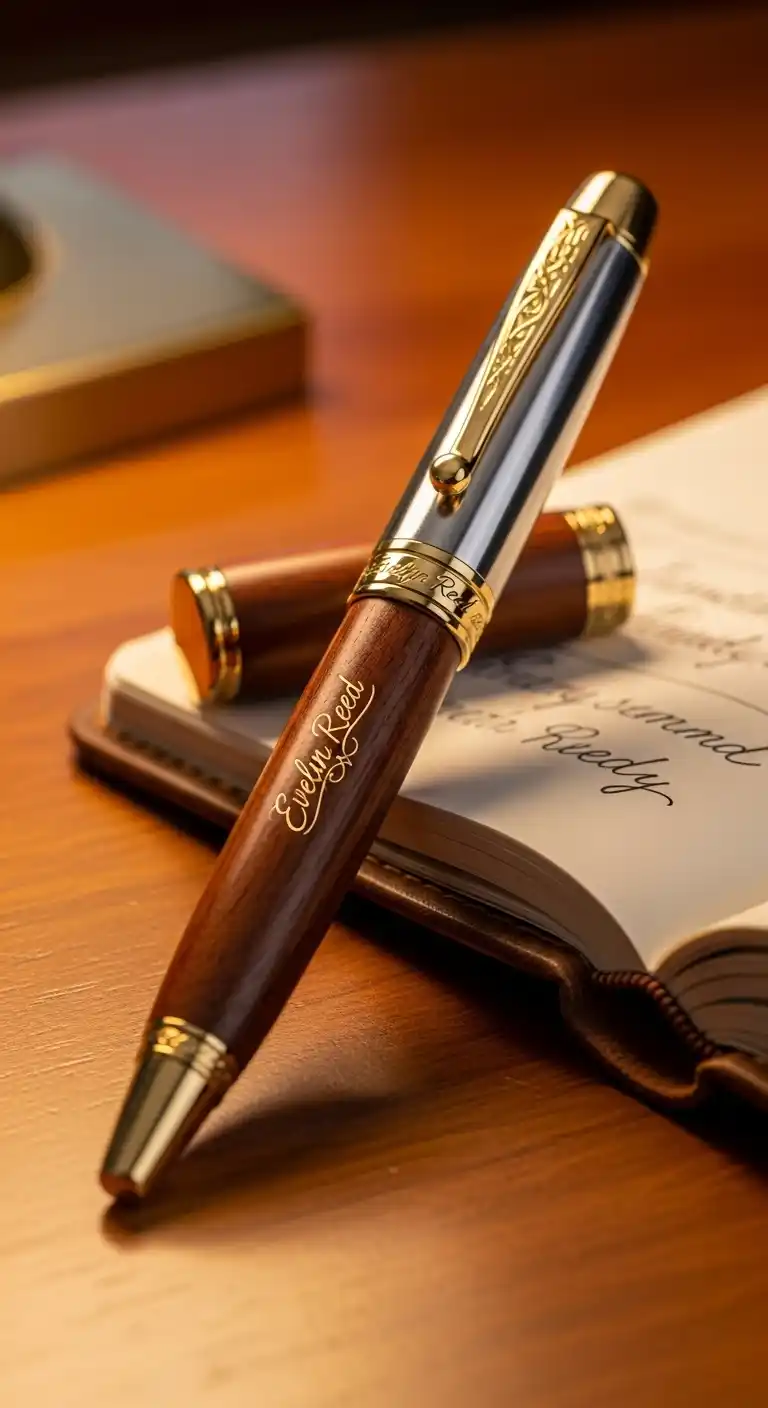 20 Unique Wedding Anniversary Gifts for Husband 11 7. Custom Engraved Pen for Work or Hobbies