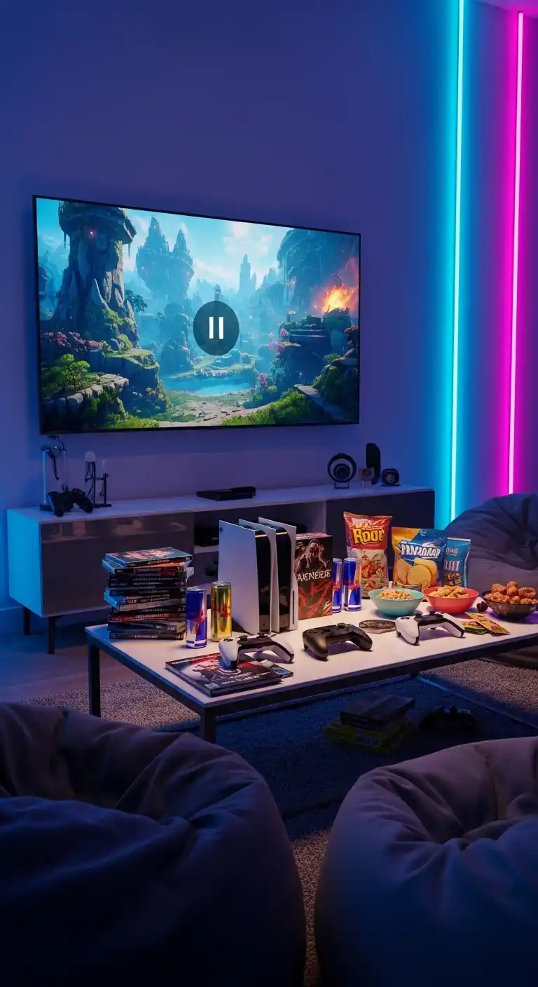 Easy 17th Birthday Party Ideas for Teens 11 7. Gaming Marathon Party