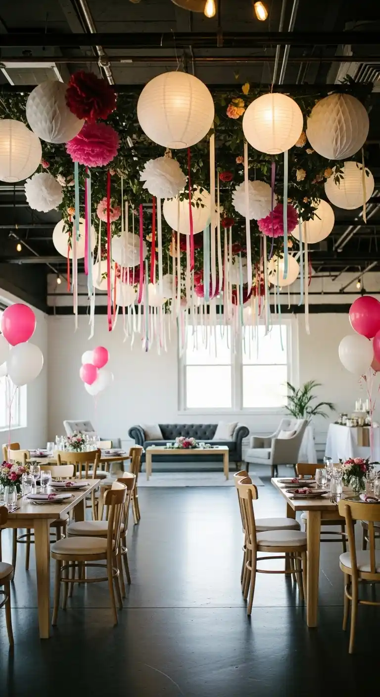 Engagement Party Decorations: 19 Chic Ideas 11 7. Hanging Decorations