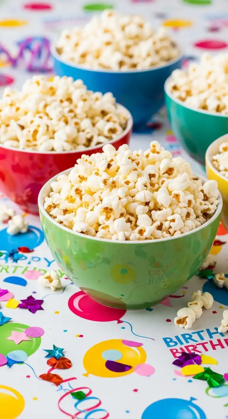 19 Fun Birthday Party Food Ideas Everyone Will Love 11 7. Popcorn Party Bowls