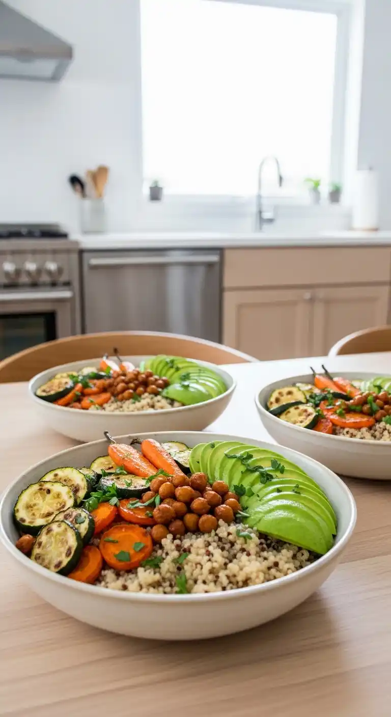 21 Graduation Party Lunch Ideas That Wow Your Crowd 11 7. Quinoa and Roasted Veggie Bowls