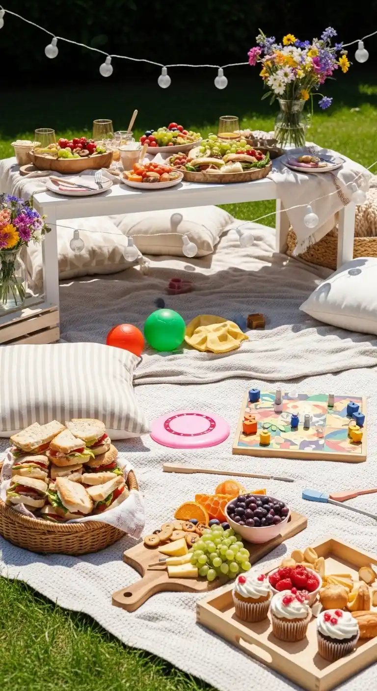 17 Lovely Bridal Shower at Home Ideas 12 8. Backyard Picnic Celebration