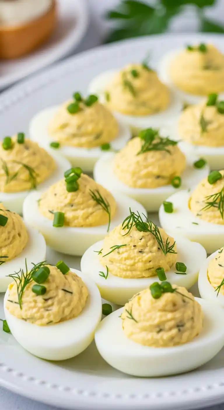 Bridal Shower Appetizers: 17 Easy & Elegant Ideas 12 8. Deviled Eggs with Herbed Twist