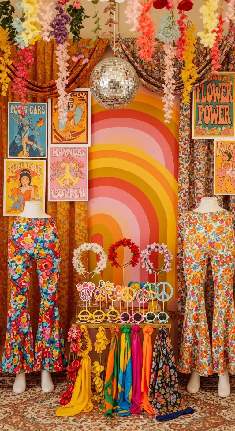Bridal Shower 70s Theme: 17 Stylish Ideas 12 8. Flower Power Costume Party