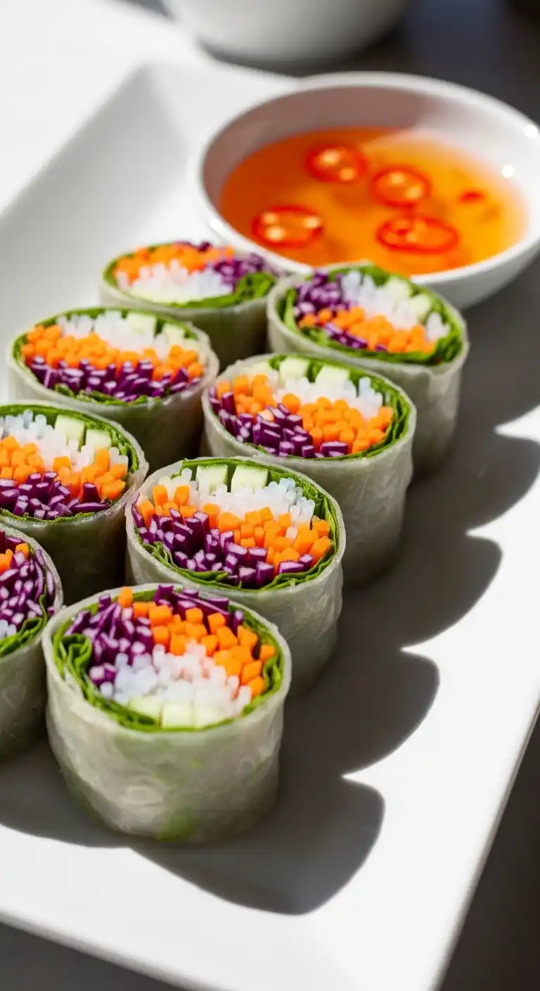 21 Birthday Party Meals That Wow Guests 12 8. Veggie Spring Rolls