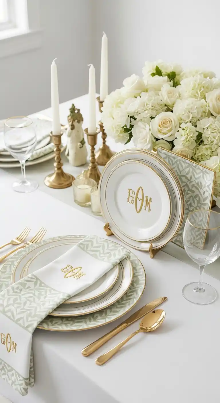 Bridal Shower Accessories Ideas for Every Theme 13 9. Coordinated Napkins, Plates, and Tableware