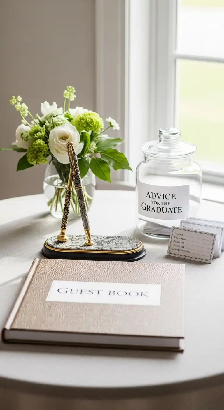 21 Graduation Party Set Up Ideas That Are Fun and Stylish 13 9. Interactive Guest Book or Advice Jar