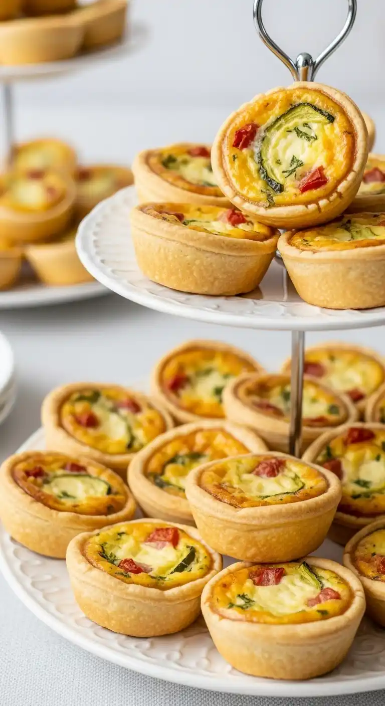 Bridal Shower Appetizers: 17 Easy & Elegant Ideas 13 9. Mini Quiche Bites