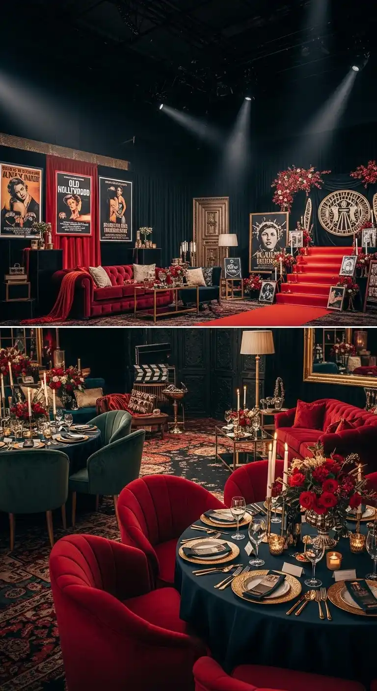 19 Charming Bridal Shower Vintage Theme 13 9. Old Hollywood Glamour