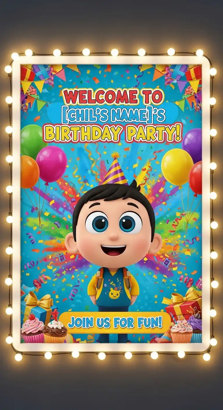 20 Stylish Birthday Party Welcome Boards 13 9. Themed Character Birthday Party Welcome Board