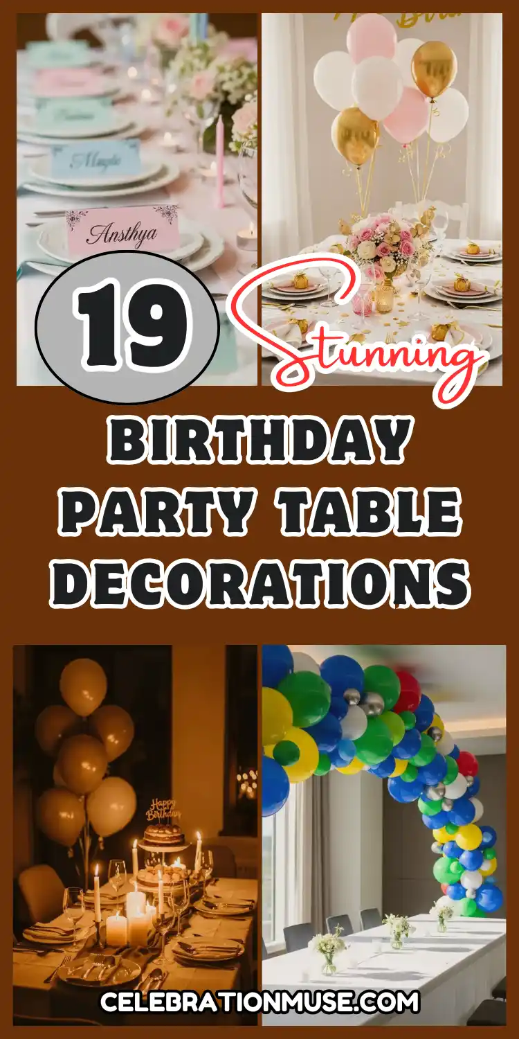 Birthday Party Table Decorations: 19 Fun Ideas 2 Birthday Party Table Decorations