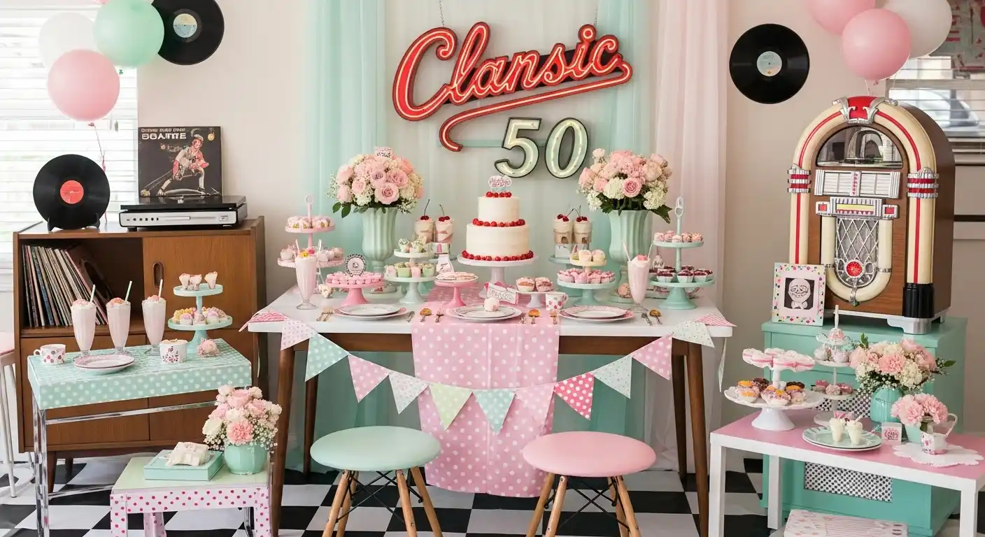 Bridal Shower 50s Theme Ideas
