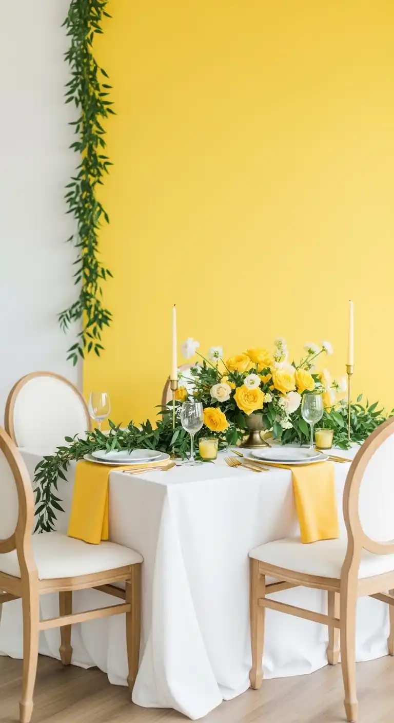 17 Yellow Bridal Shower Ideas for a Radiant Party 4 Creating a Balanced Yellow Bridal Shower