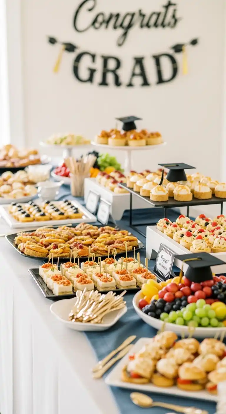 20 Stunning Graduation Party Food Table Looks 3 Curating Your Graduation Food Table