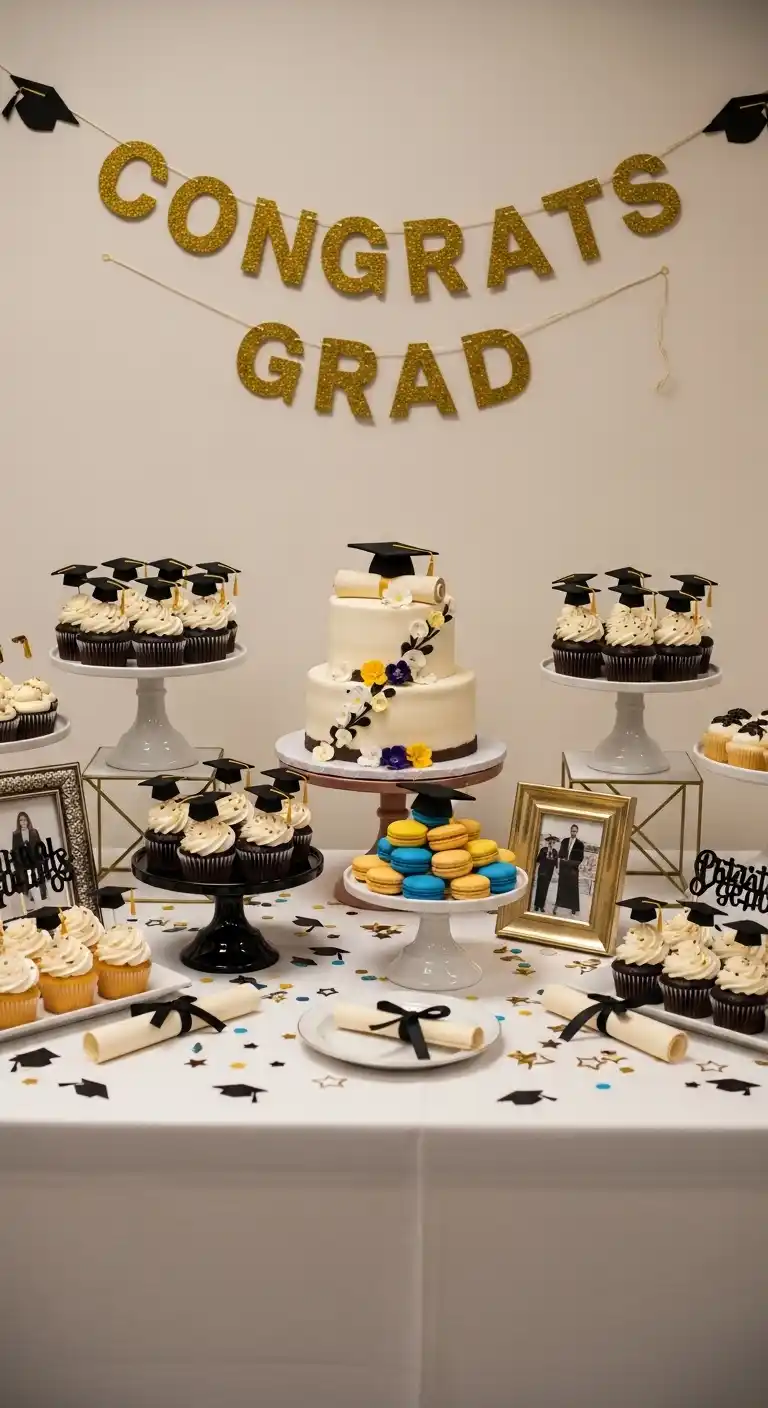 15 Graduation Party Dessert Table Ideas You’ll Love 4 Graduation Dessert Table Essentials