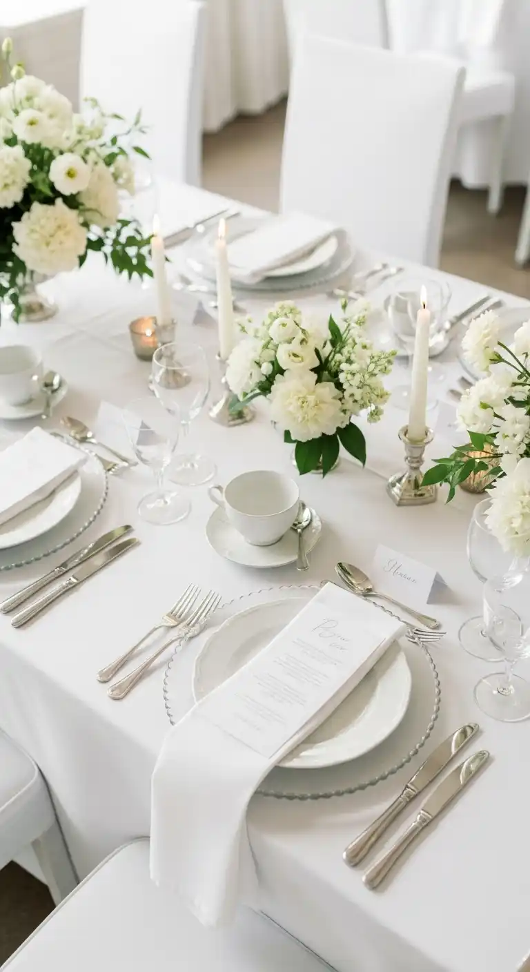 17 Classic White Wedding Ideas You’ll Always Love 4 How to Create a Cohesive White Wedding Theme Without Overdoing It