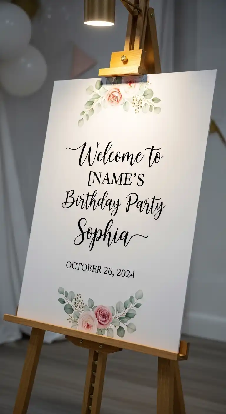 20 Stylish Birthday Party Welcome Boards 4 Key Tips for Designing the Perfect Welcome Board