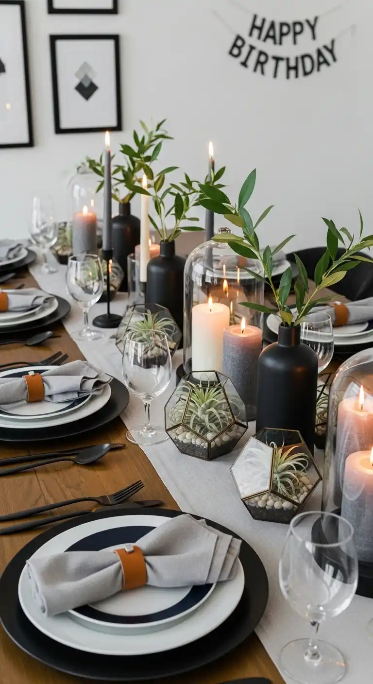 Birthday Party Decorations for Men: 21 Stylish Ideas 3 Men’s Birthday Party Decor Tips
