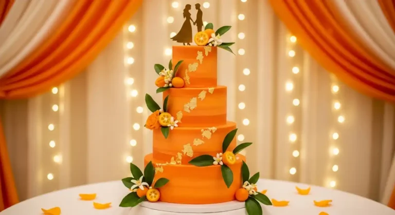 Orange Wedding Cakes Ideas