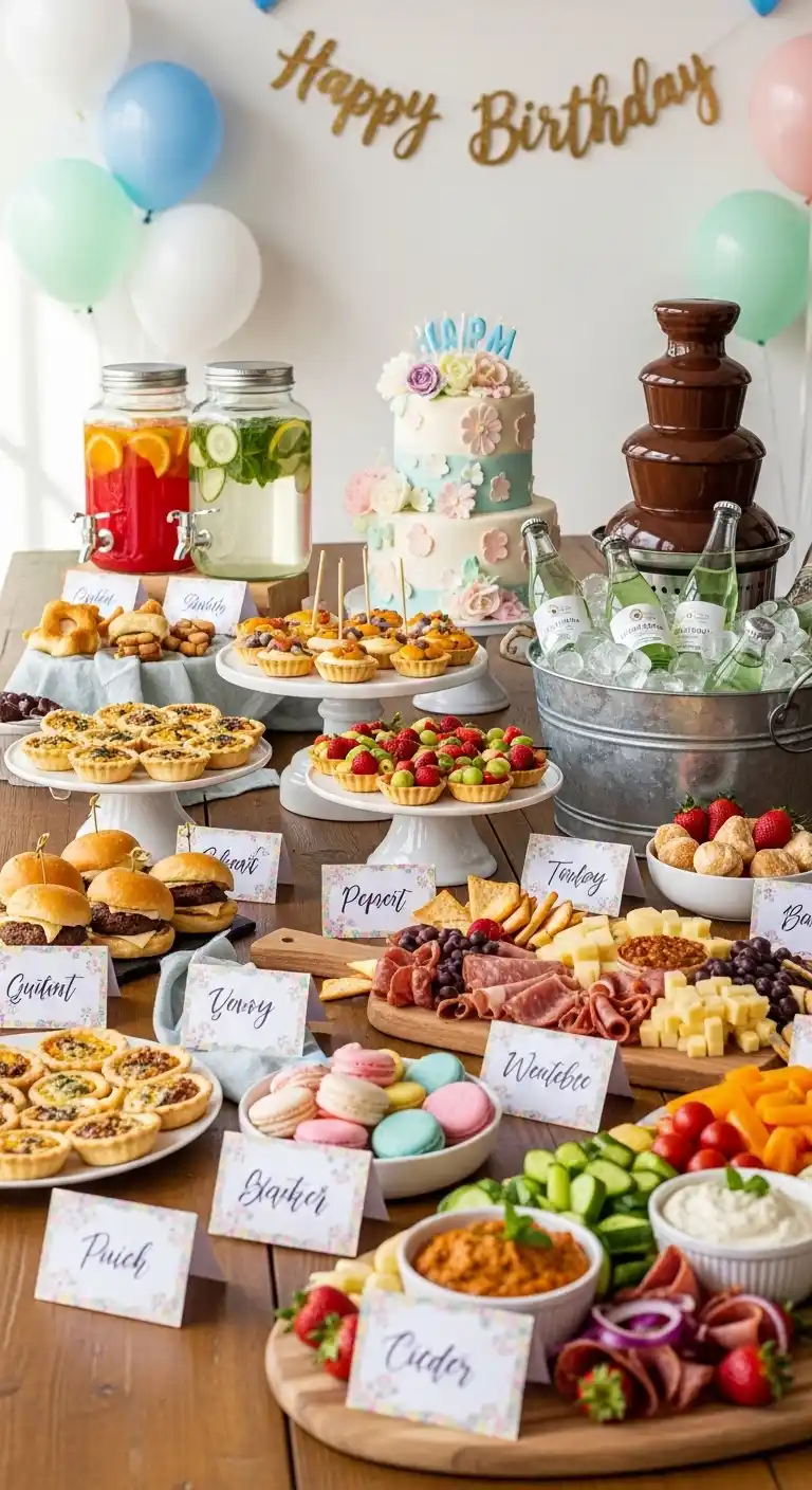 19 Fun Birthday Party Food Ideas Everyone Will Love 3 Perfect Birthday Party Menu