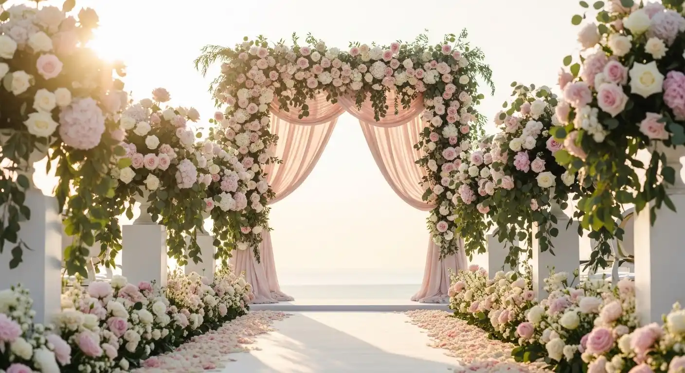 Pink Wedding Ceremony Ideas