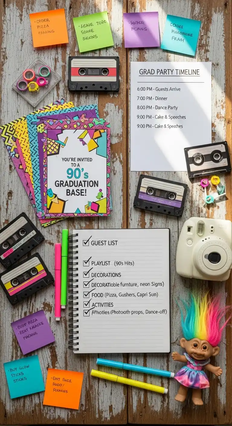 90s Graduation Party Decor That Brings Nostalgia 4 Planning Essentials for a 90s Graduation Party