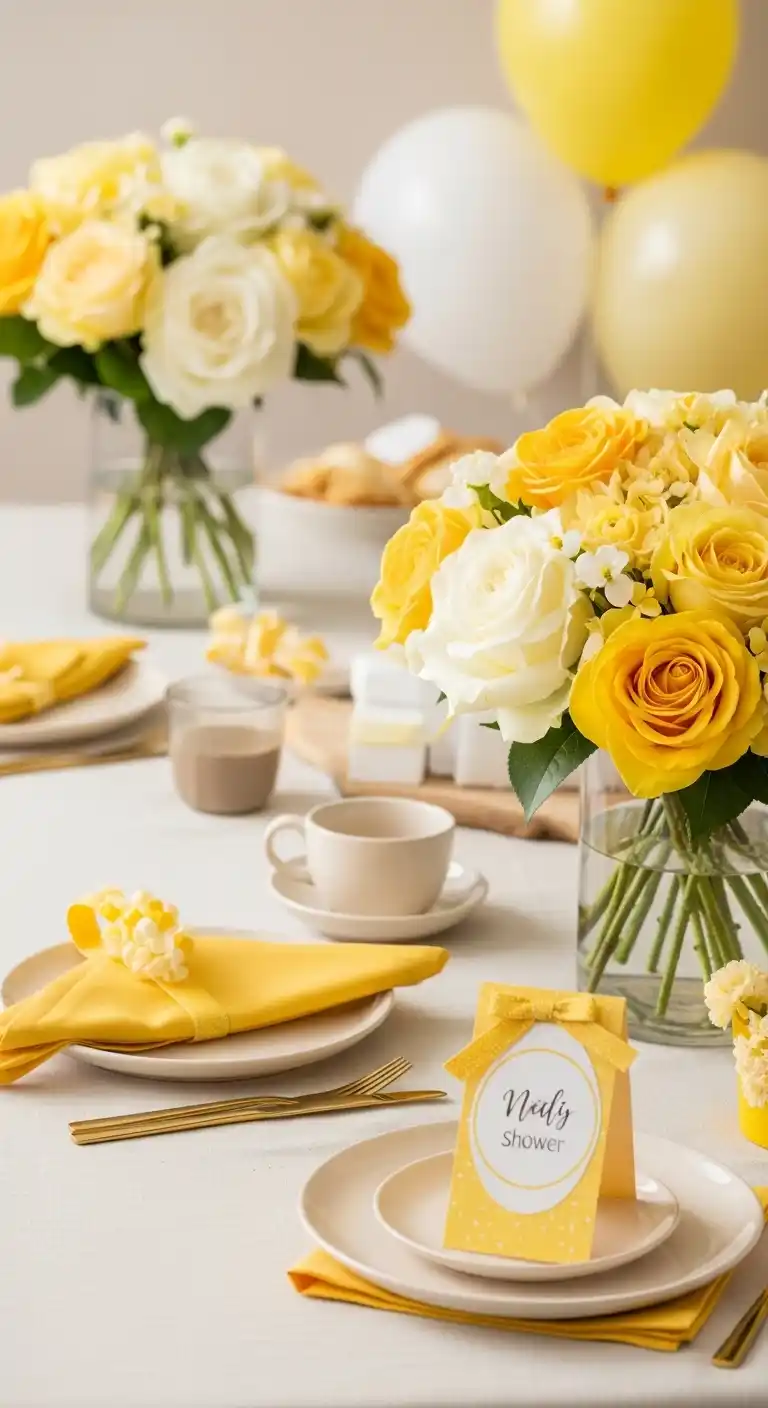 17 Stylish Yellow Bridal Shower Inspiration 4 Planning Tips for a Perfect Yellow Bridal Shower