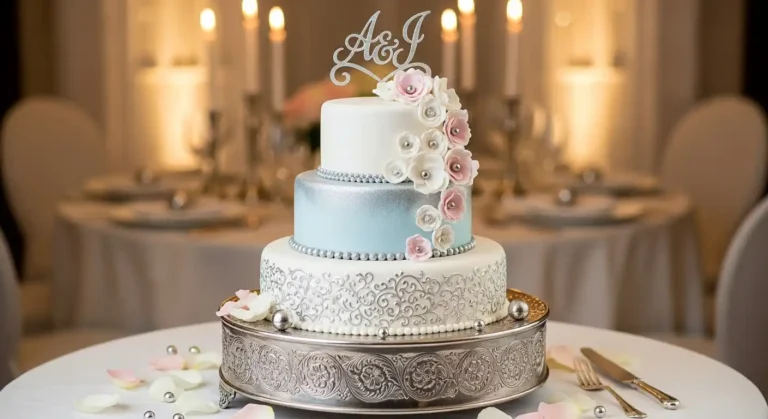 Silver Wedding Cake Ideas