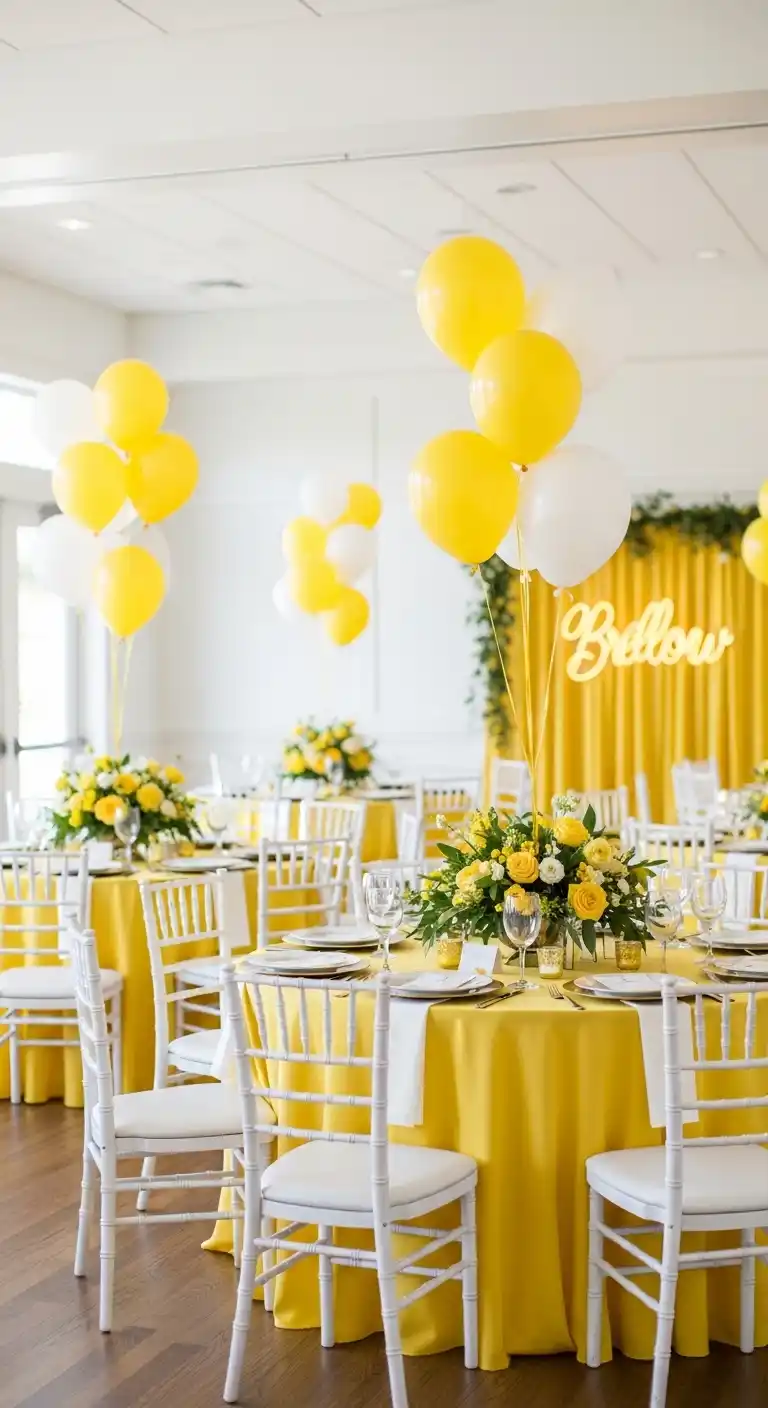 17 Stylish Yellow Bridal Shower Inspiration 3 The Appeal of a Yellow Bridal Shower