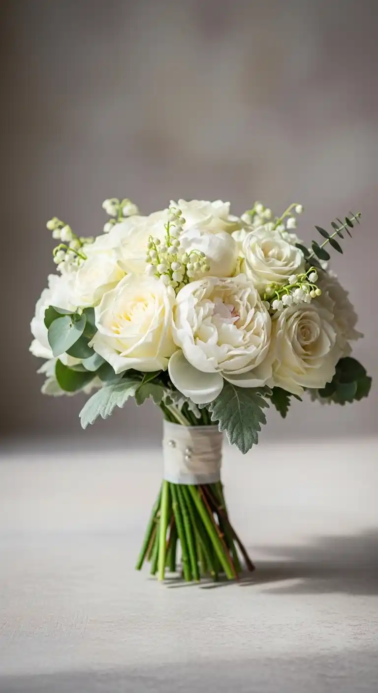 17 Gorgeous White Wedding Bouquets to Inspire 3 The Charm of White Wedding Bouquets