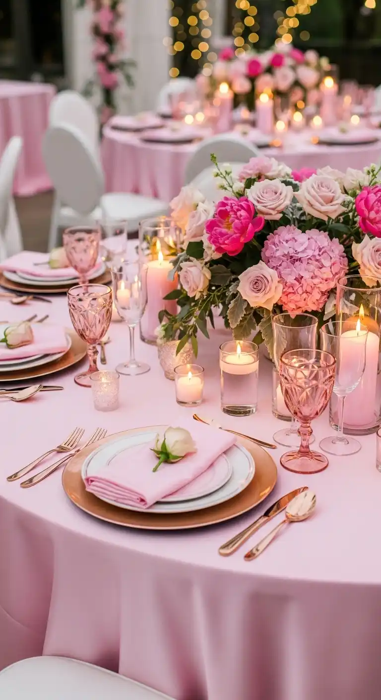 Every Bride Needs These 20 Pink Wedding Reception Ideas 3 Think Pink at Your Reception
