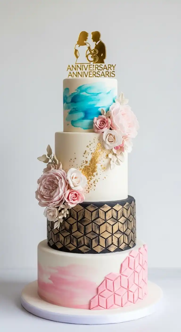 Wedding Anniversary Cake Designs for Every Style 4 Unique Cake Design Trends for Wedding Anniversaries