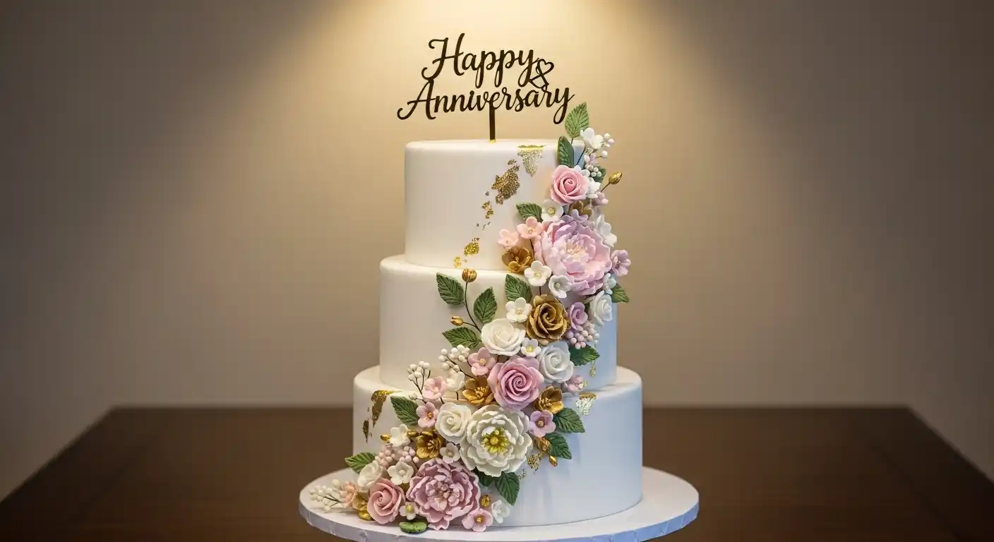 Wedding Anniversary Cake Designs for Every Style 1 Wedding Anniversary Cake Design Ideas