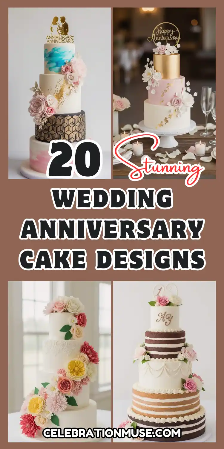 Wedding Anniversary Cake Designs for Every Style 2 Wedding Anniversary Cake Designs