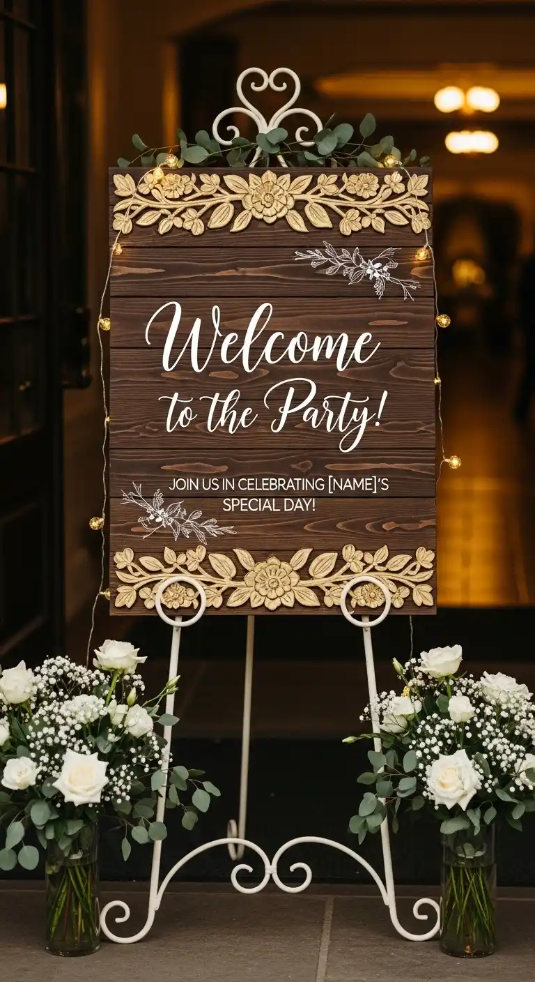 20 Stylish Birthday Party Welcome Boards 3 Why a Birthday Party Welcome Board is Essential