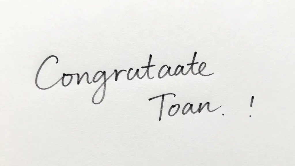 How Do You Prepare for a Graduation Party? Quick Wins 4 Closeup of a single handwritten congratulatory card with graduate name on it