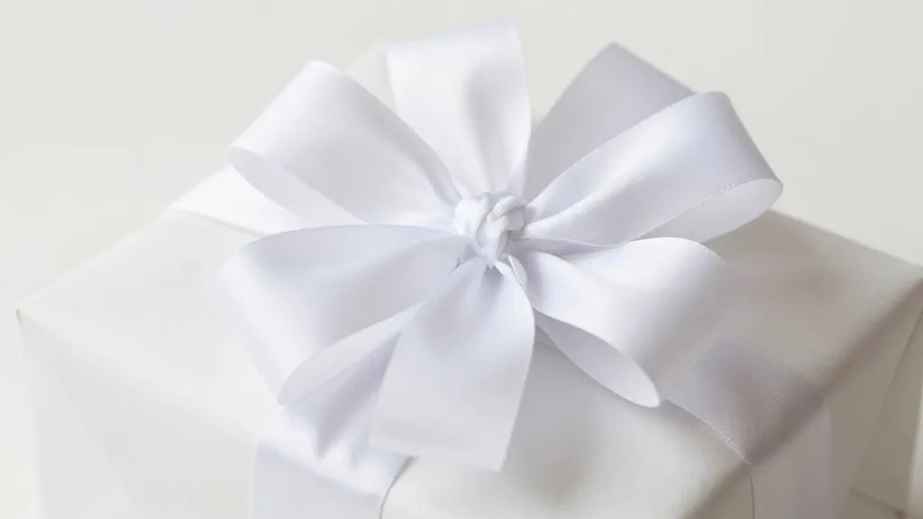 When Do You Have a Baby Shower? Plan the Perfect Timing 2 closeup of a single wrapped baby shower gift with bow, white tissue peeking
