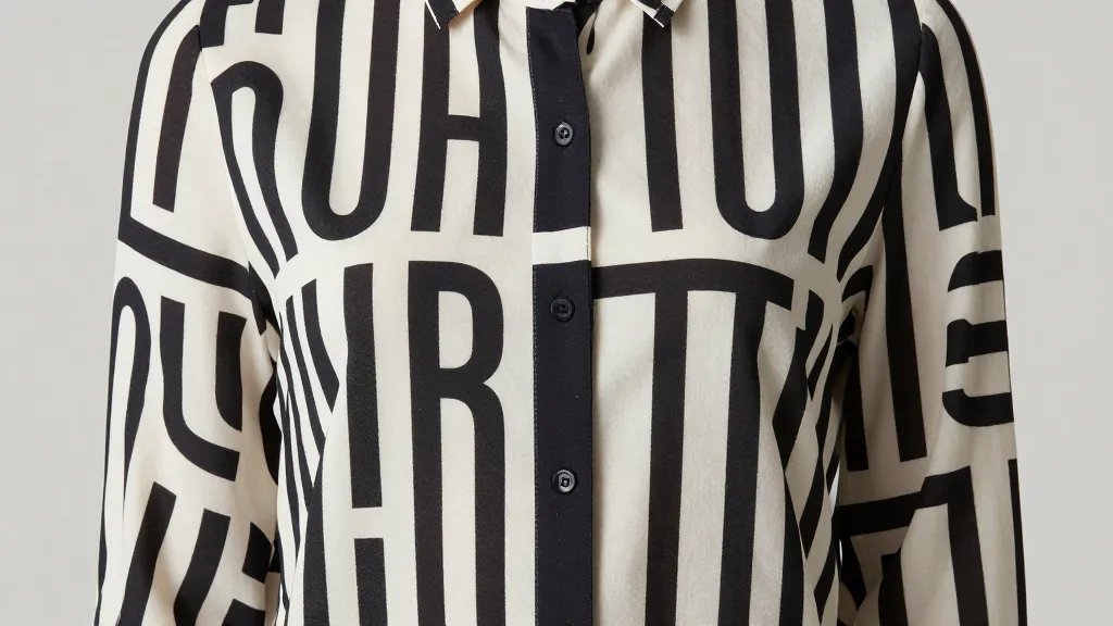 What to Wear to a Baby Shower Without Stressing the Vibe 3 Closeup of a bold-printed blouse against a neutral backdrop