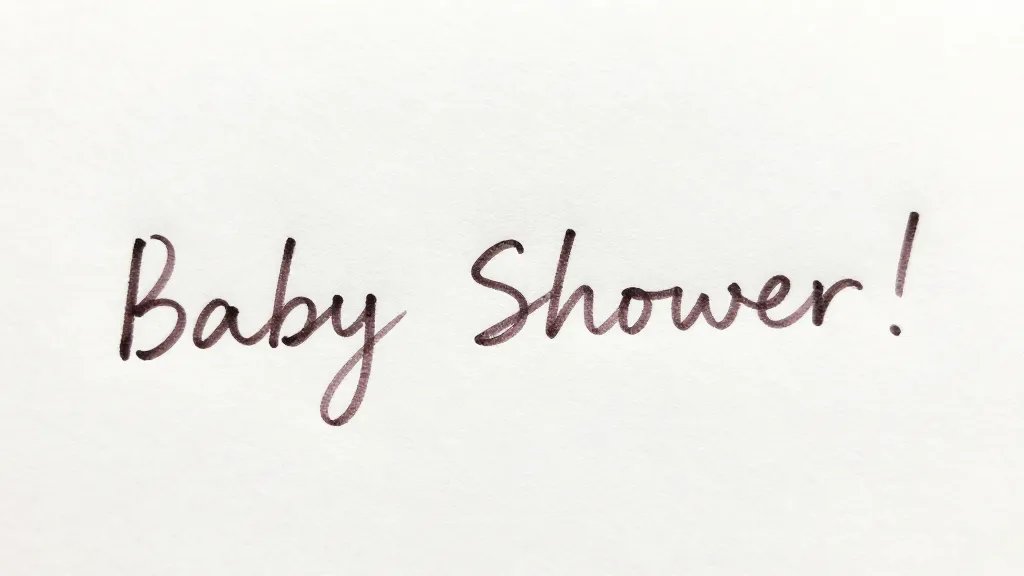 What to Write in a Baby Shower Card: Quick Joy Ideas 2 Closeup of a handwritten baby shower card with warm ink