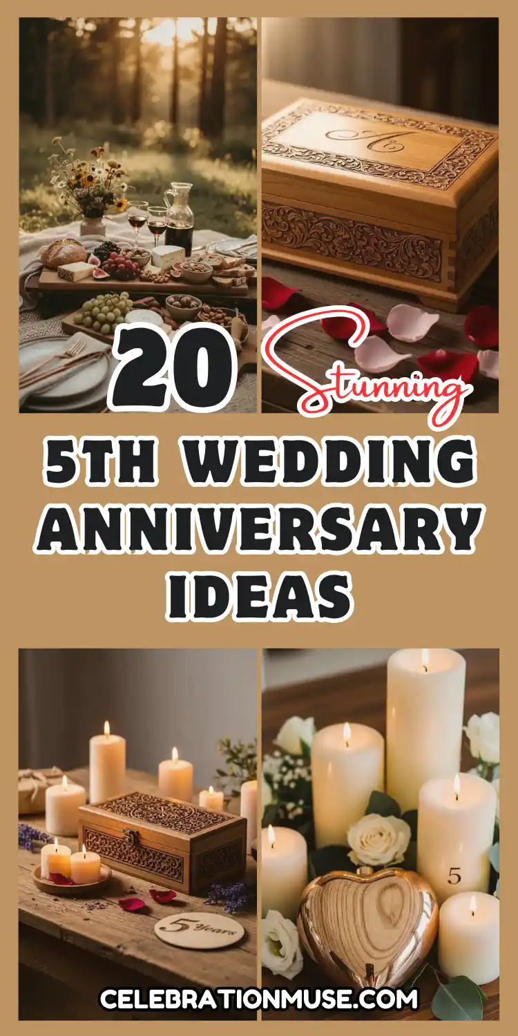 20 Unique 5th Wedding Anniversary Celebration Ideas 2 5th Wedding Anniversary